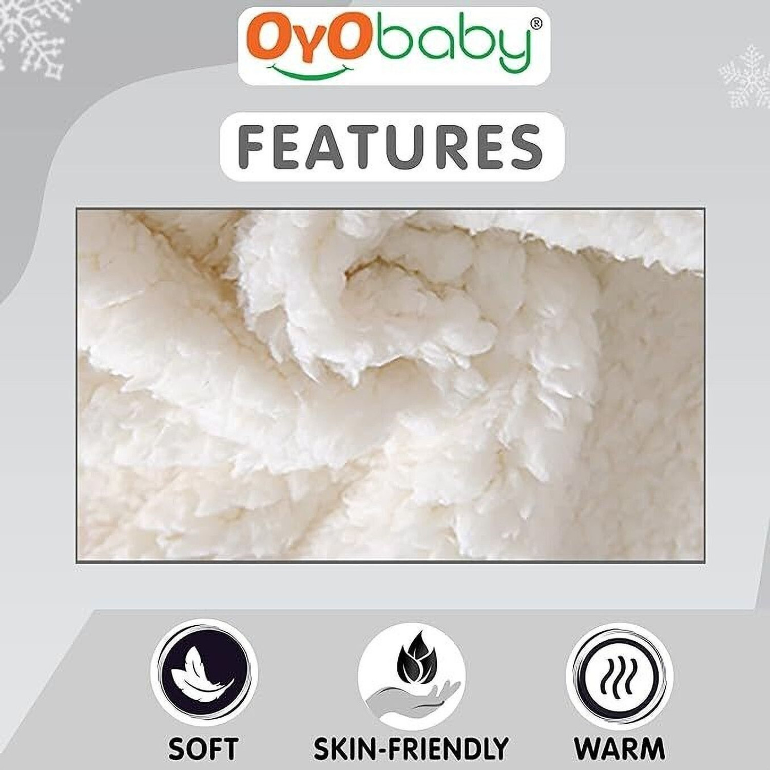 Image of Oyo Baby Printed Single Fleece Blanket for Heavy Winter