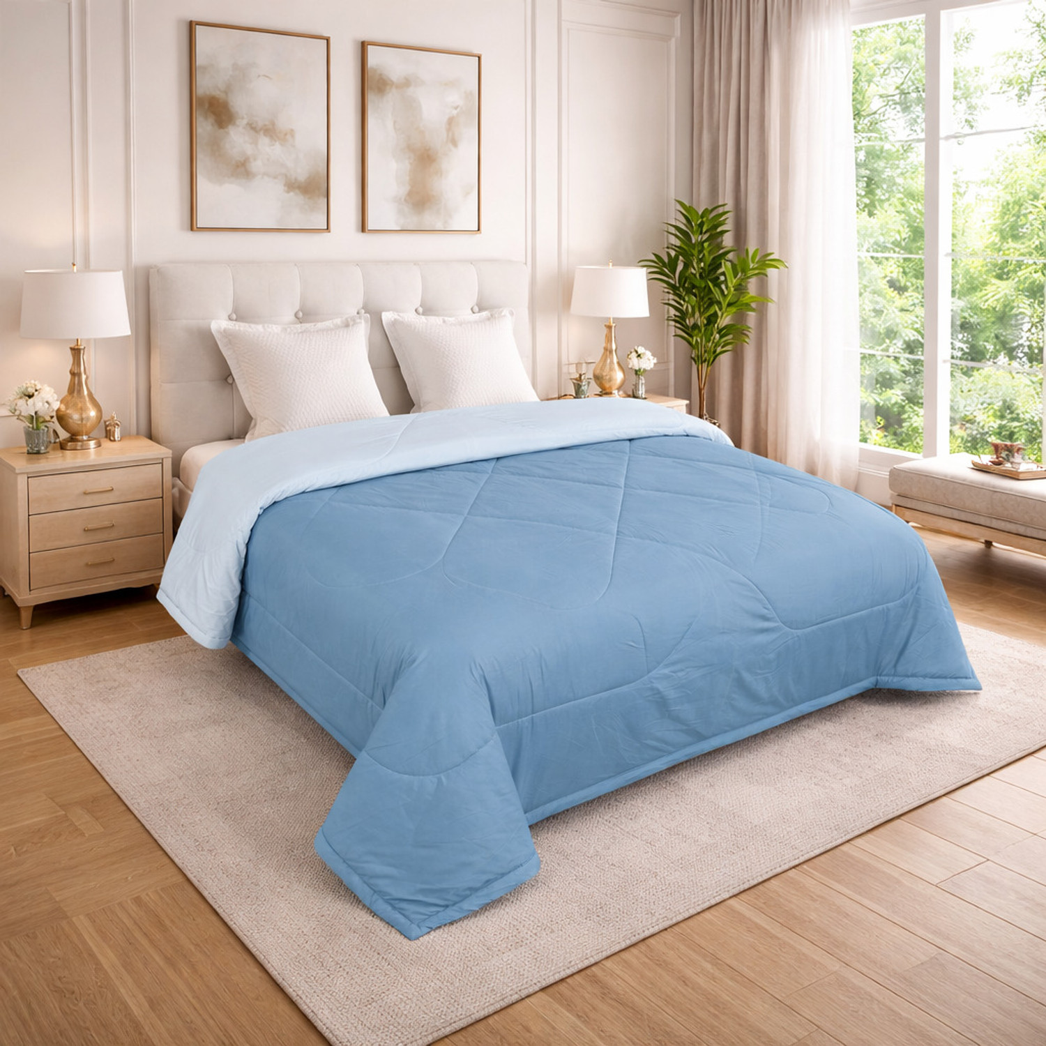 Image of OSONICTEXTILE Solid King Comforter for All Season