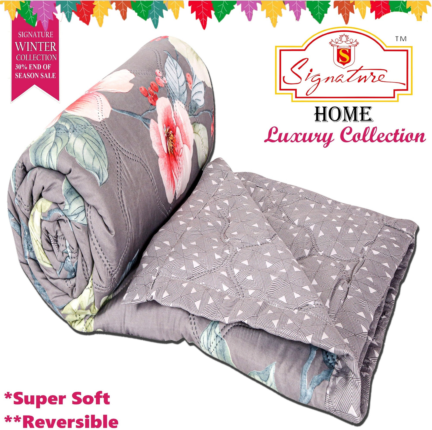Image of Signature Floral Double Comforter for AC Room