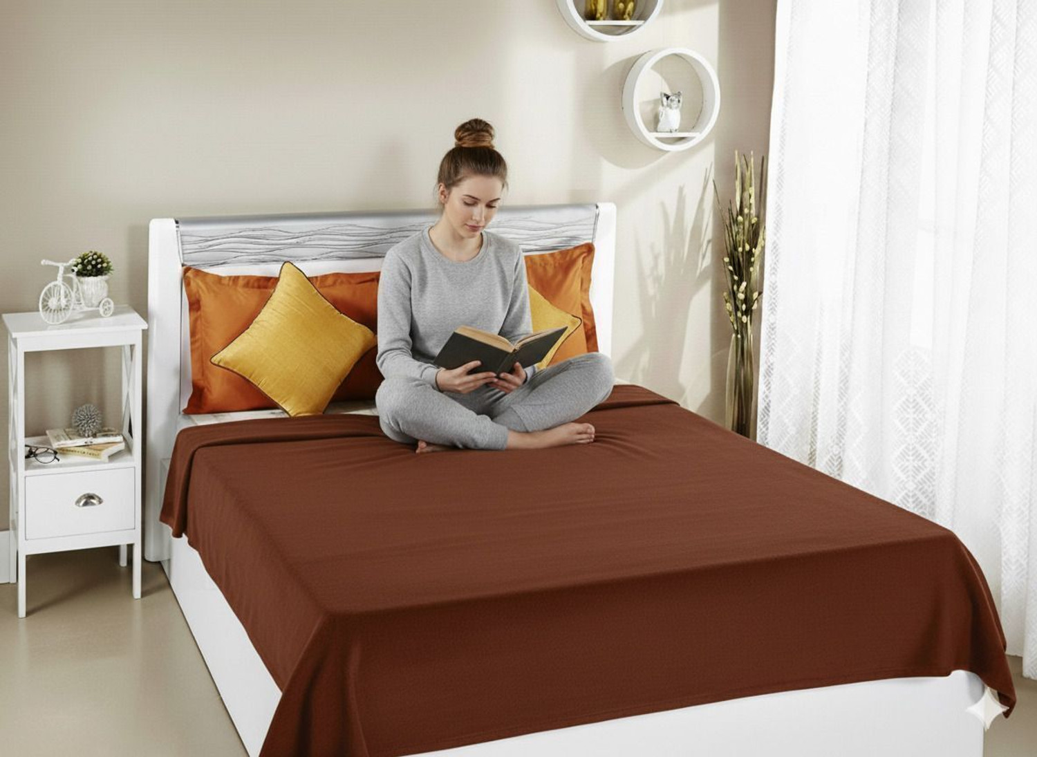 Image of EVOKK INDIA Solid Single Fleece Blanket for Heavy Winter