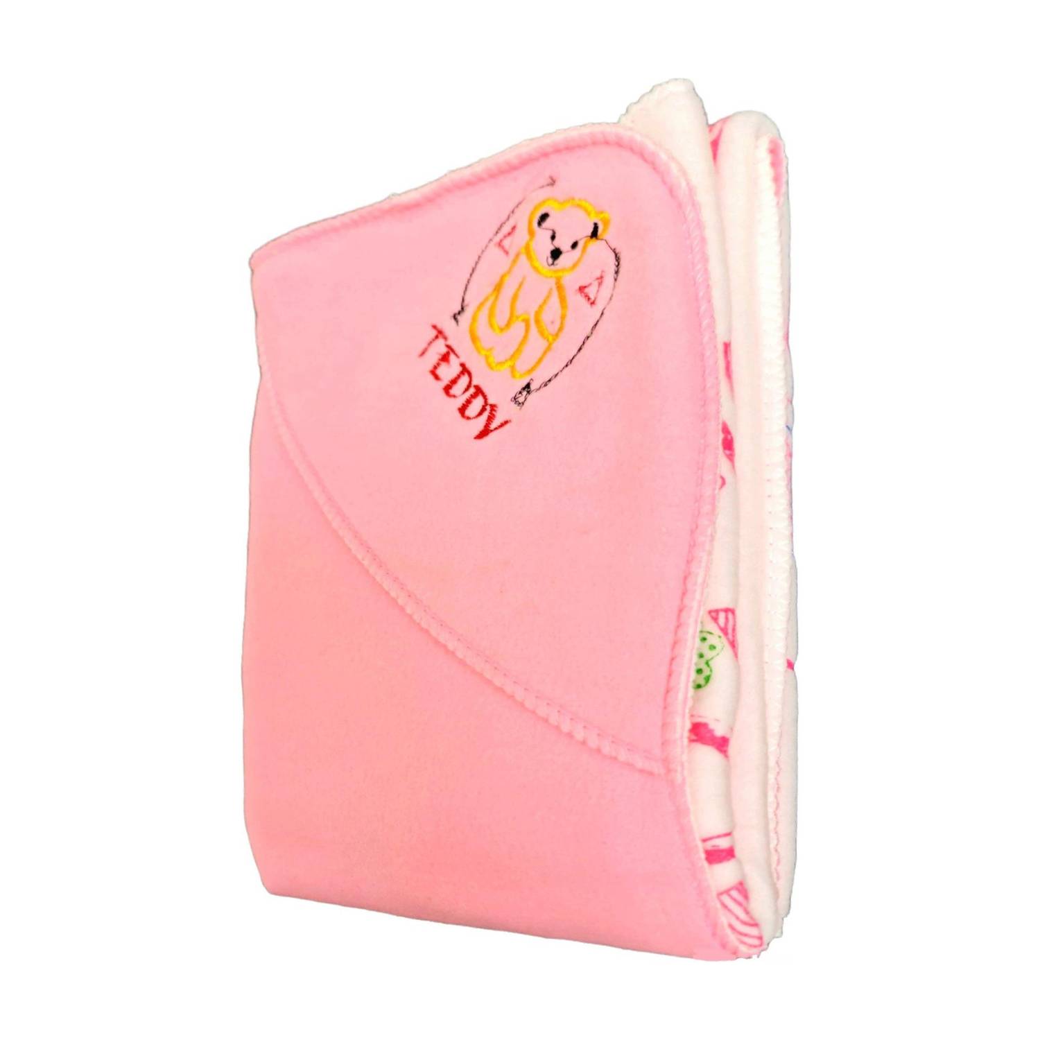 BRANDONN Embroidered Crib Hooded Baby Blanket for AC Room