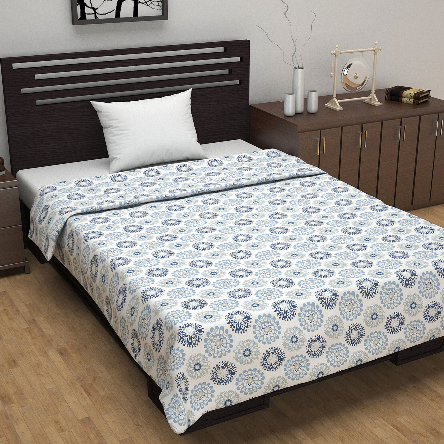 Image of Divine Casa Printed Single Dohar for AC Room