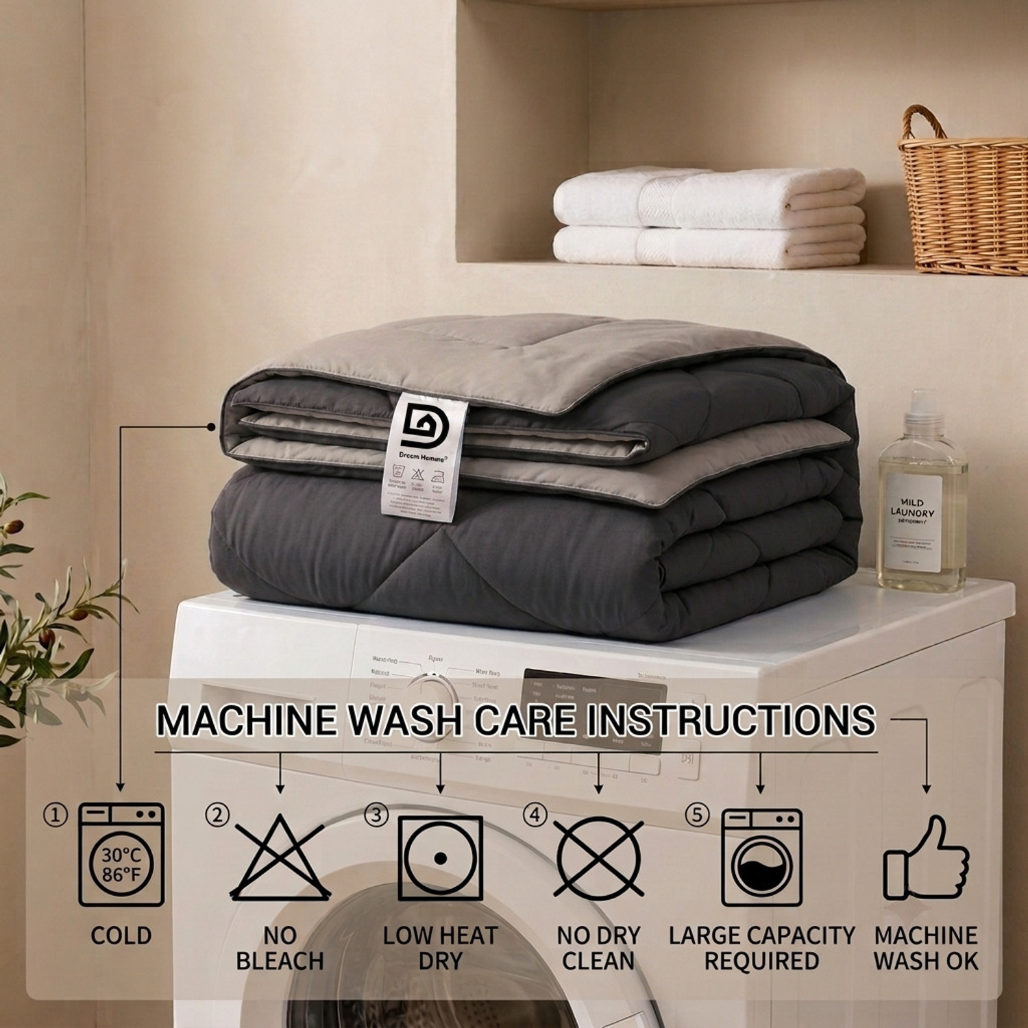 Image of Dream Homme Solid Single Comforter for AC Room