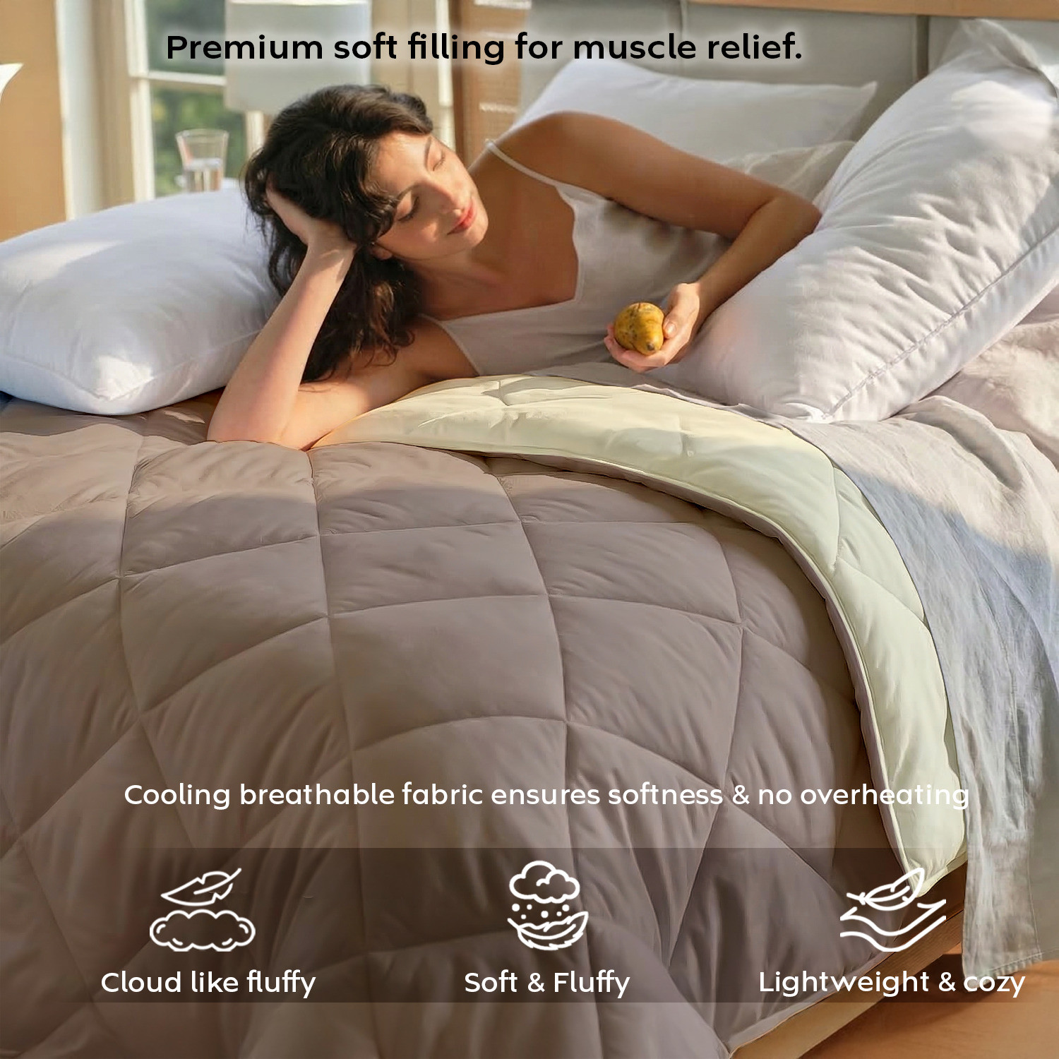 Image of AYKA Printed Double Comforter for AC Room