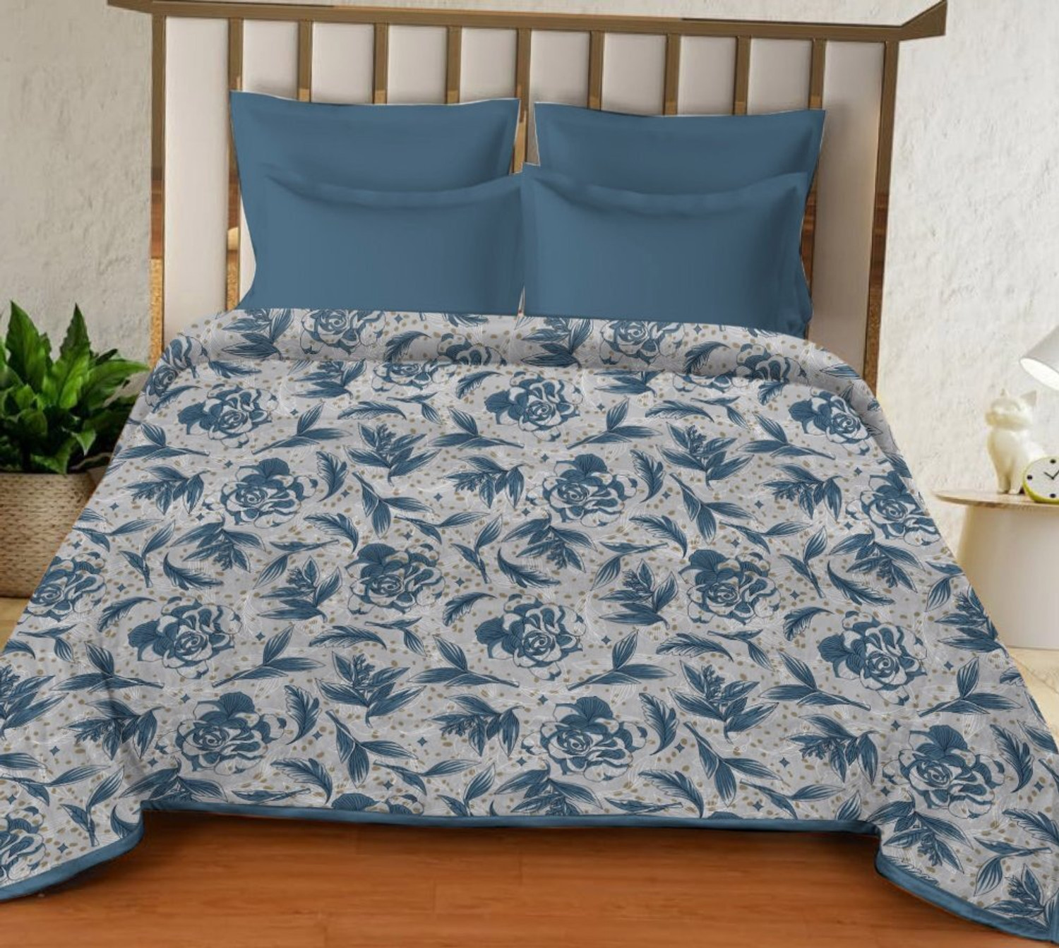 Image of KIXTA 3D Printed Double AC Blanket for AC Room (Microfiber, printed)