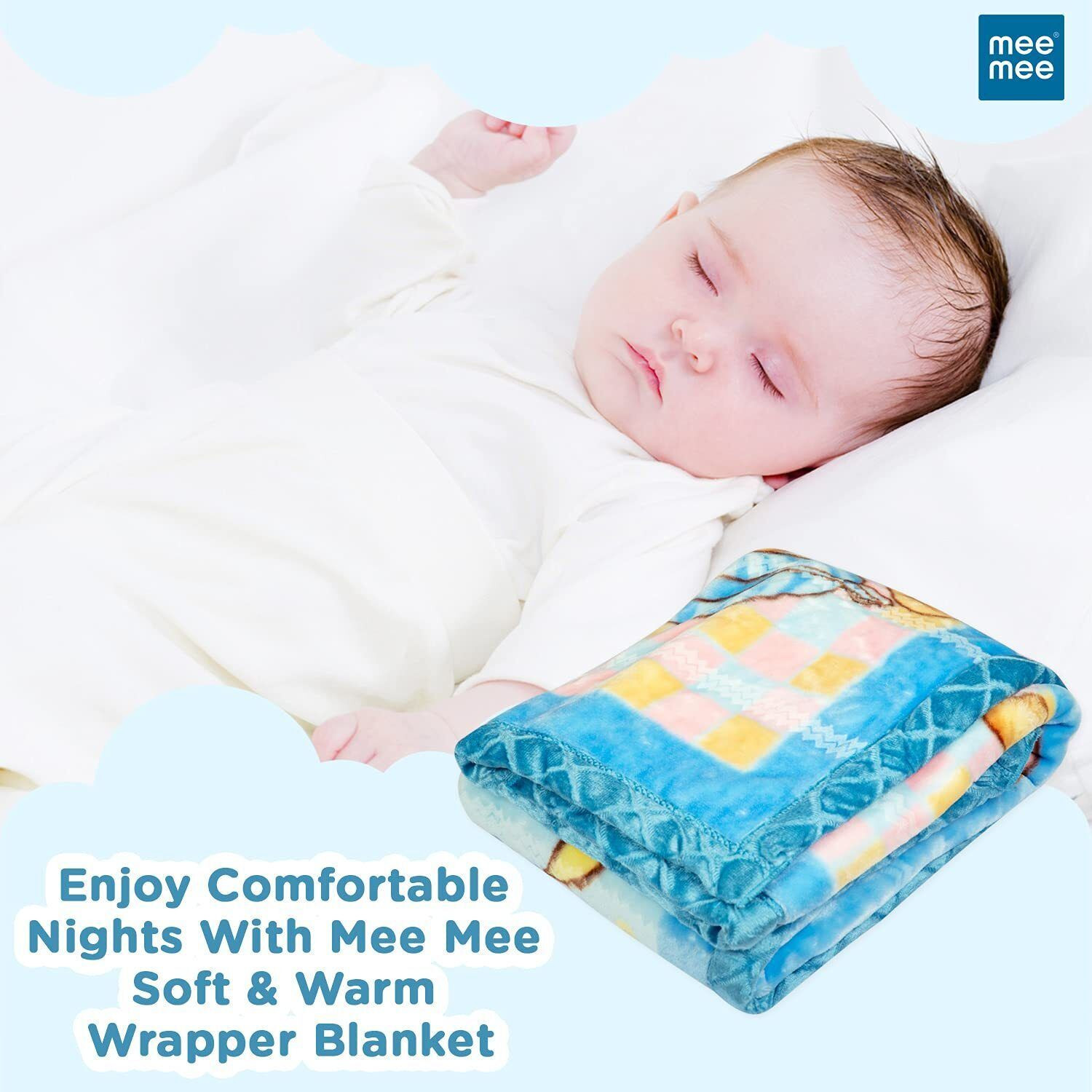 Image of MeeMee Printed Crib Mink Blanket for Heavy Winter