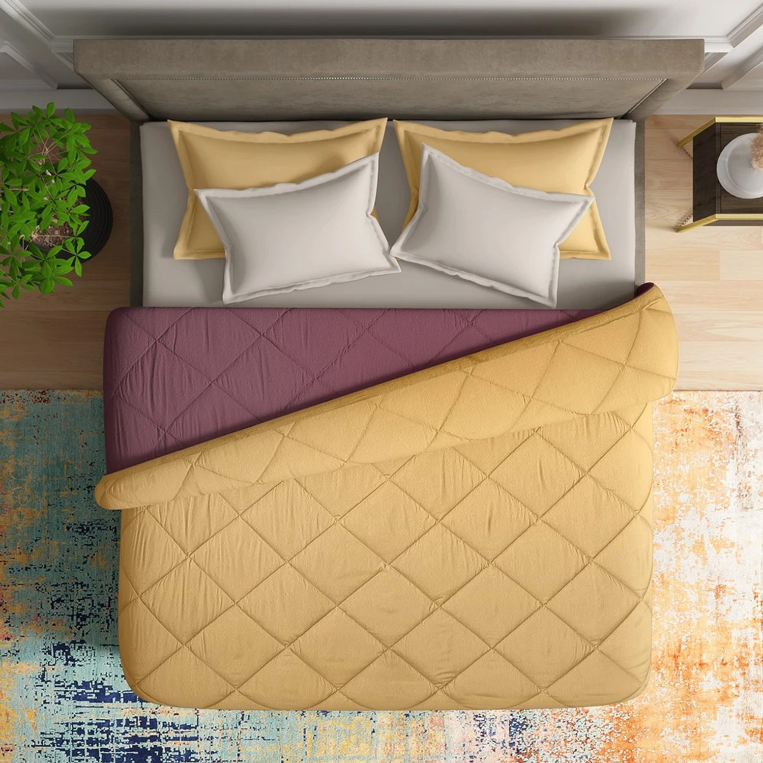 Image of Wakefit Solid Single Comforter for Heavy Winter