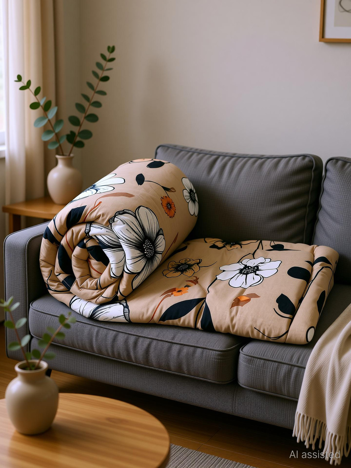 Image of Moonroof Printed Queen Comforter for AC Room (Microfiber, SURAJMUKHI)