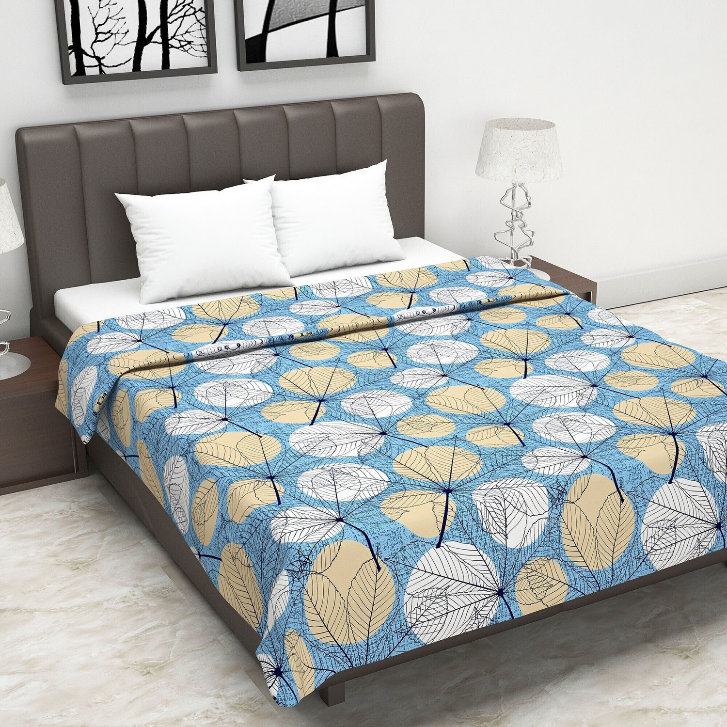 Image of Divine Casa Printed Double Dohar for AC Room