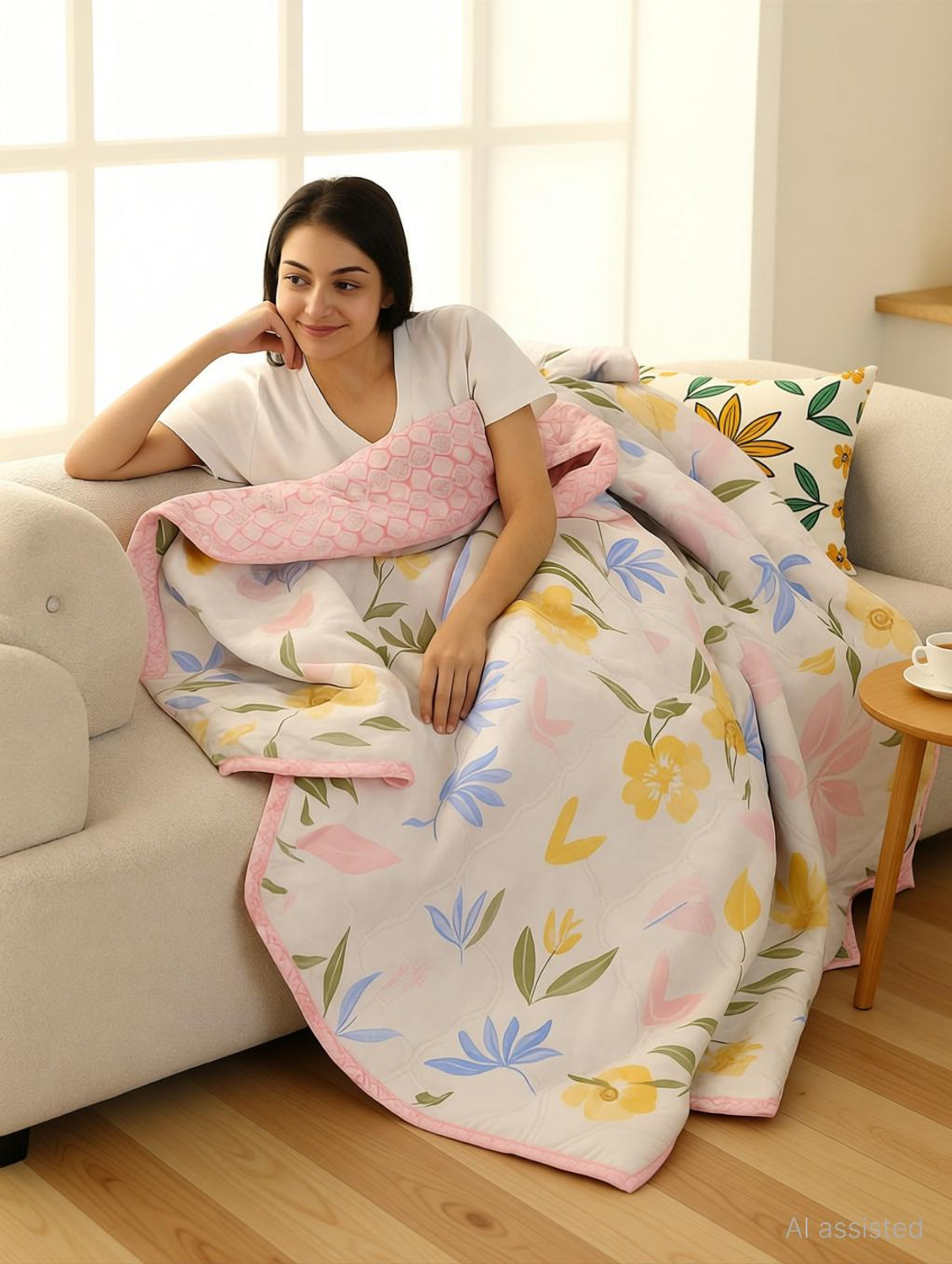 Image of SANJU CORPORTION Printed Single Comforter for AC Room