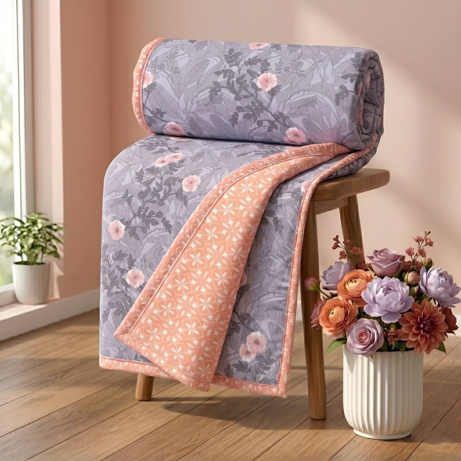 Flipkart SmartBuy Floral Double Dohar - Image 1
