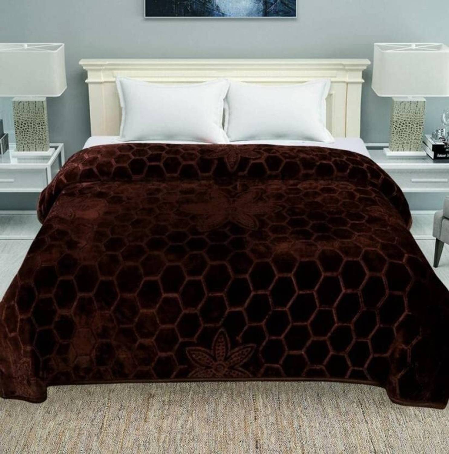 CHICERY Floral Single Swaddling Baby Blanket for AC Room
