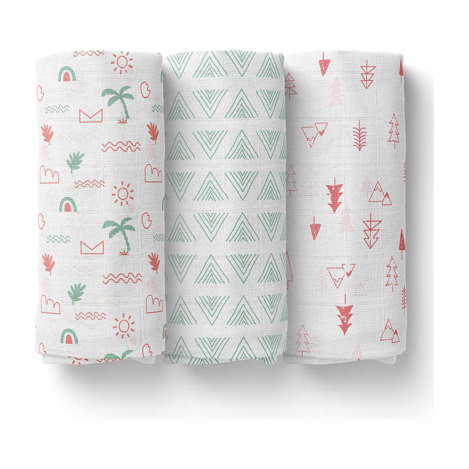 1st Step Printed Single Swaddling Baby Blanket for  AC Room