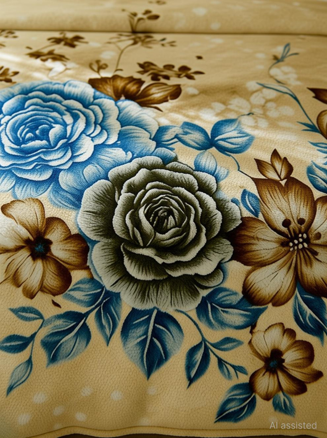 Image of Raymond Home Floral Double Mink Blanket for Heavy Winter