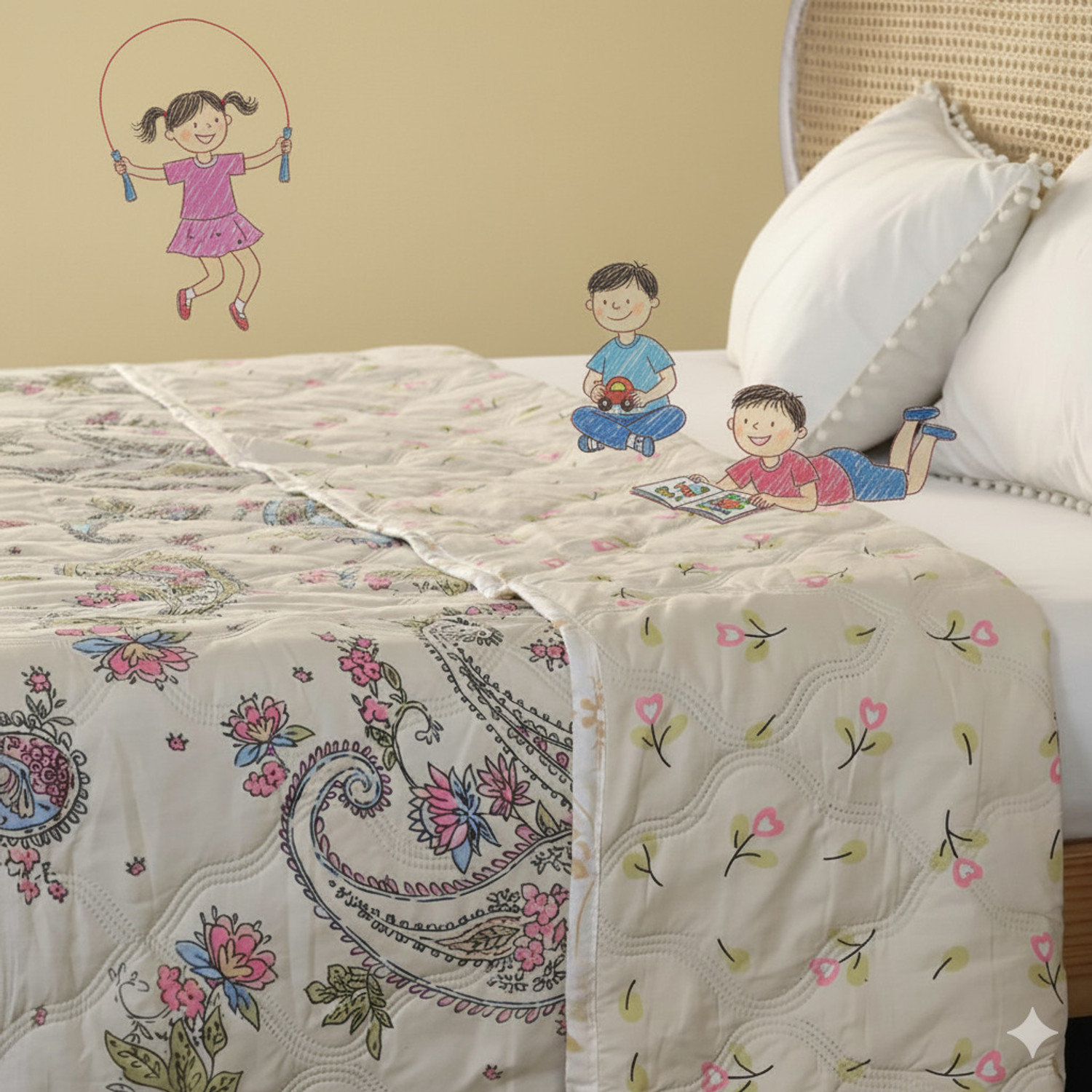 Image of harleen 3D Printed King Comforter for All Season