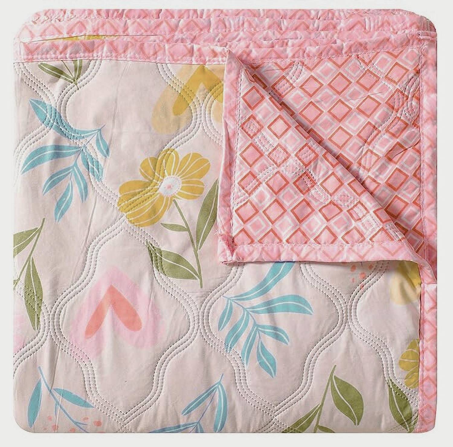 blankito Floral Single Dohar for  AC Room