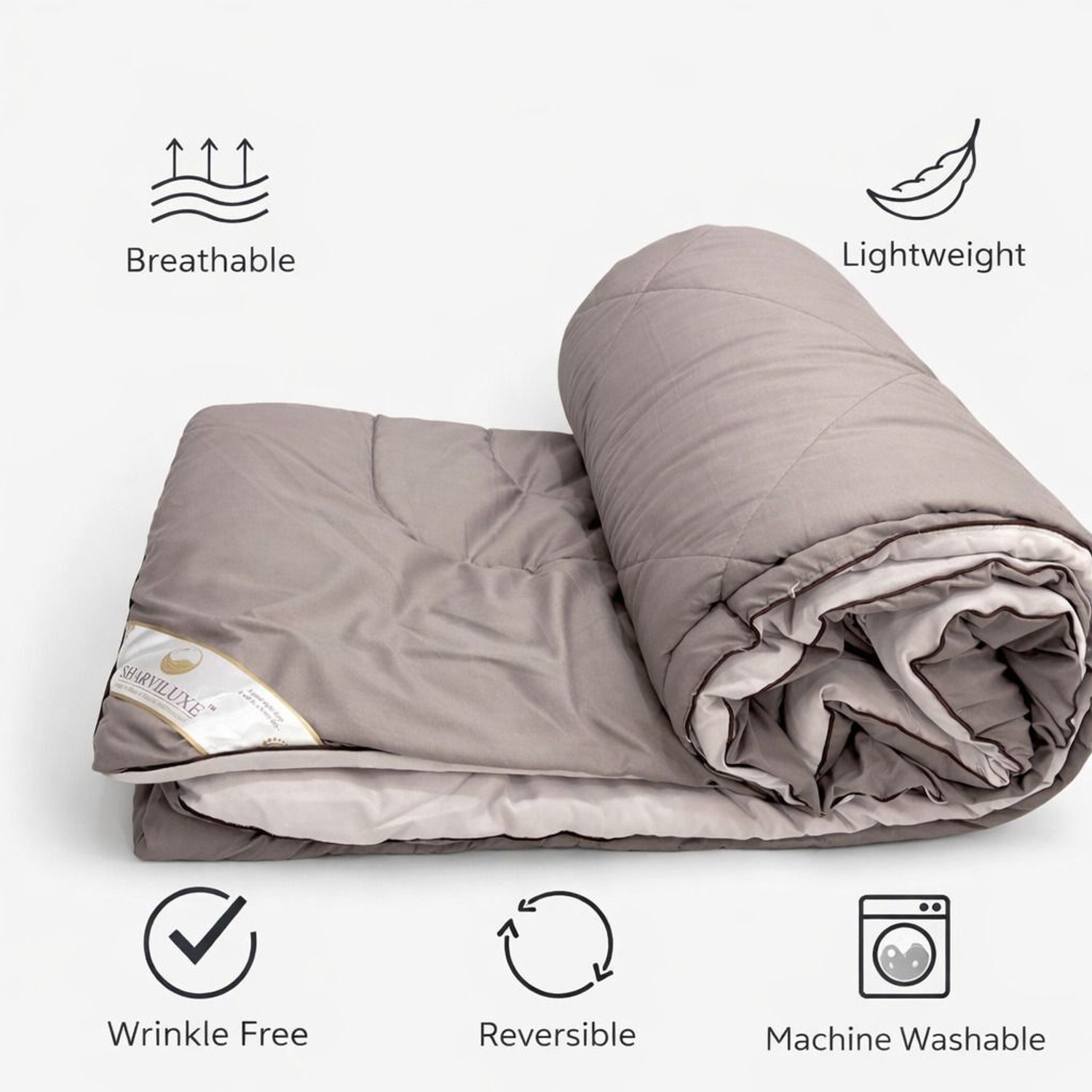 Image of Sharviluxe Solid Double Comforter for All Season