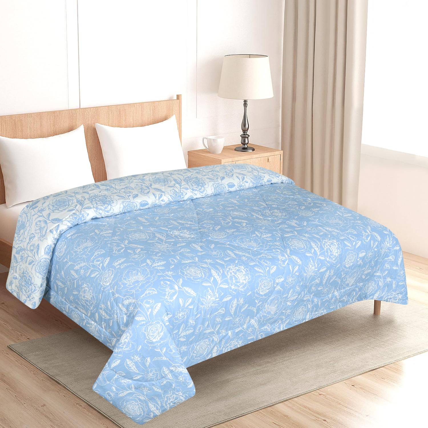 CARLTON LONDON Printed Queen Comforter for  AC Room