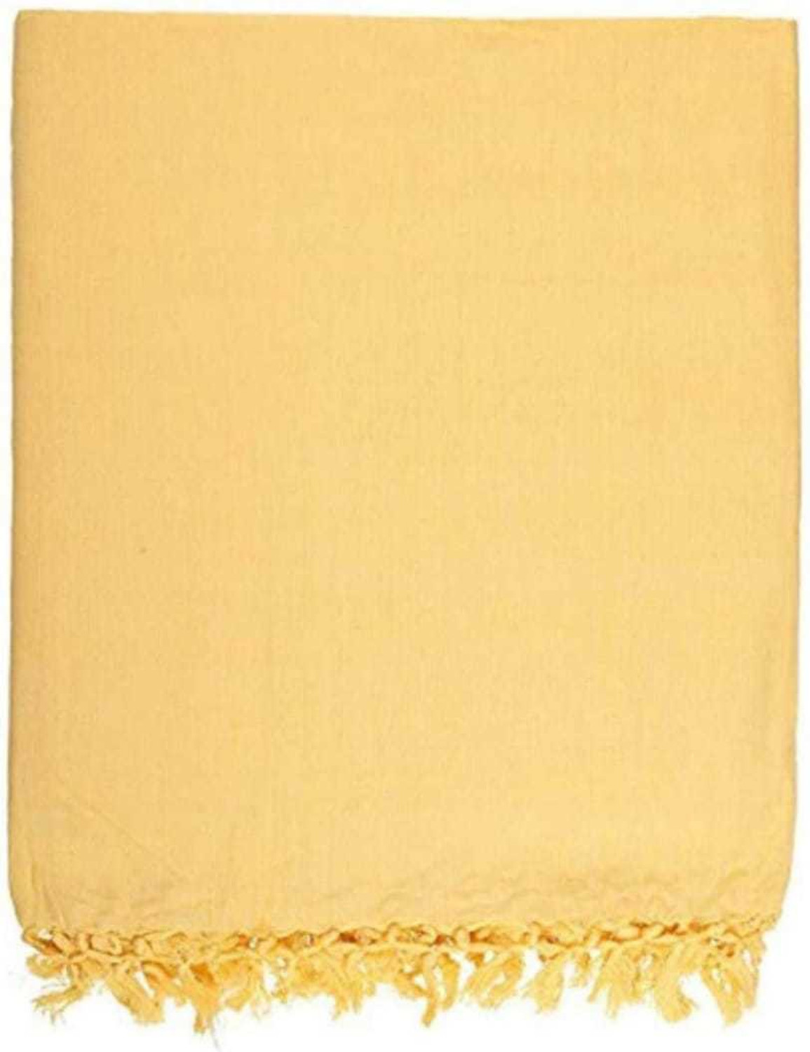 Image of BHAGALPURI CHADAR RESHU HANDLOOM Solid Single Top Sheet for AC Room