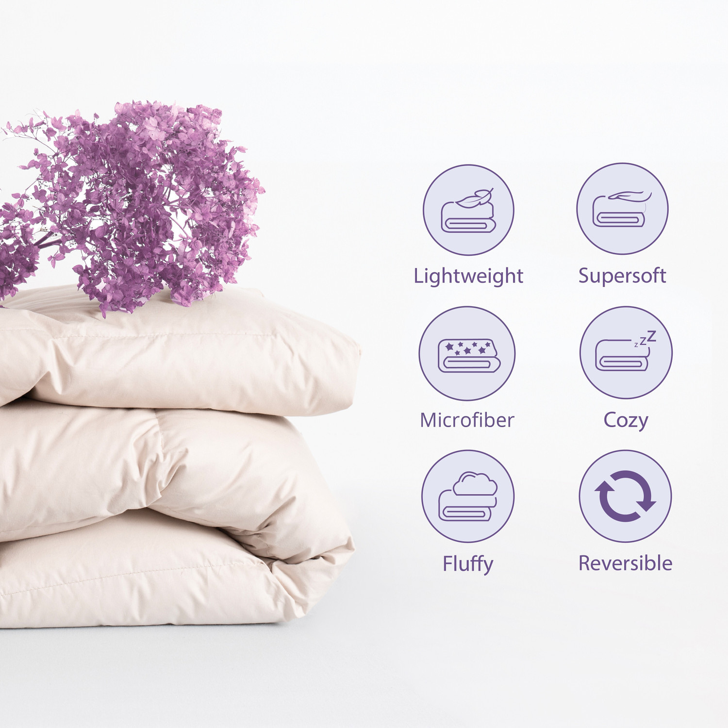 Image of Wakefit Solid Single Comforter for Heavy Winter