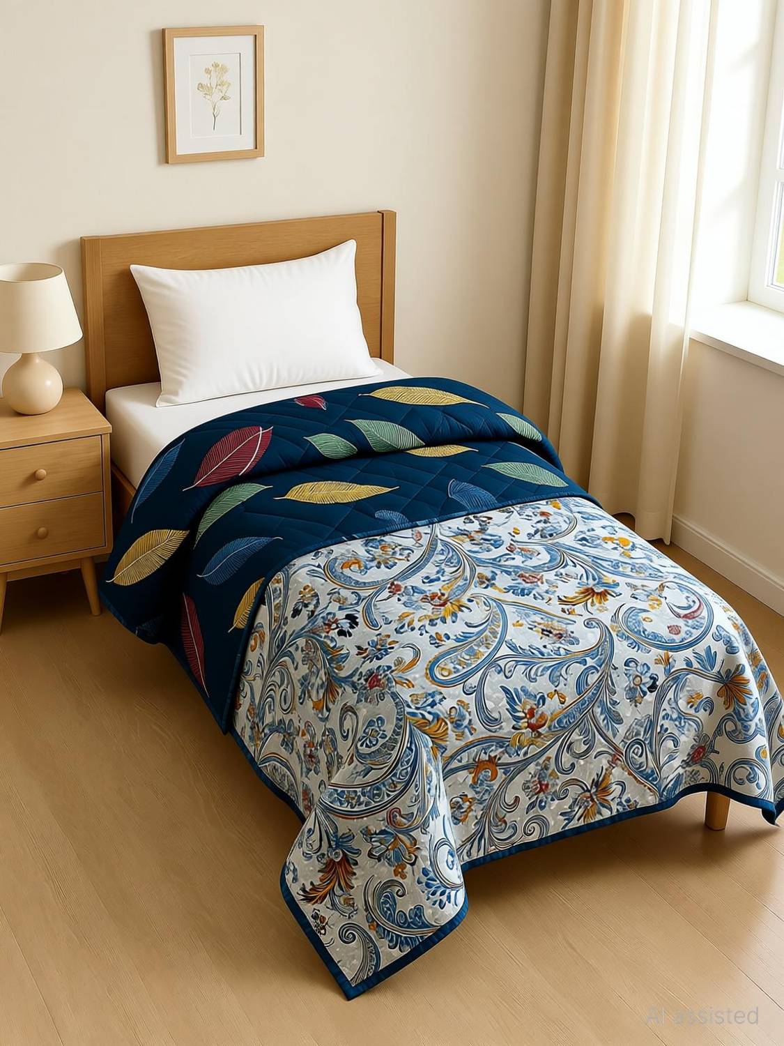 AAZEEM Printed Single Comforter for  AC Room