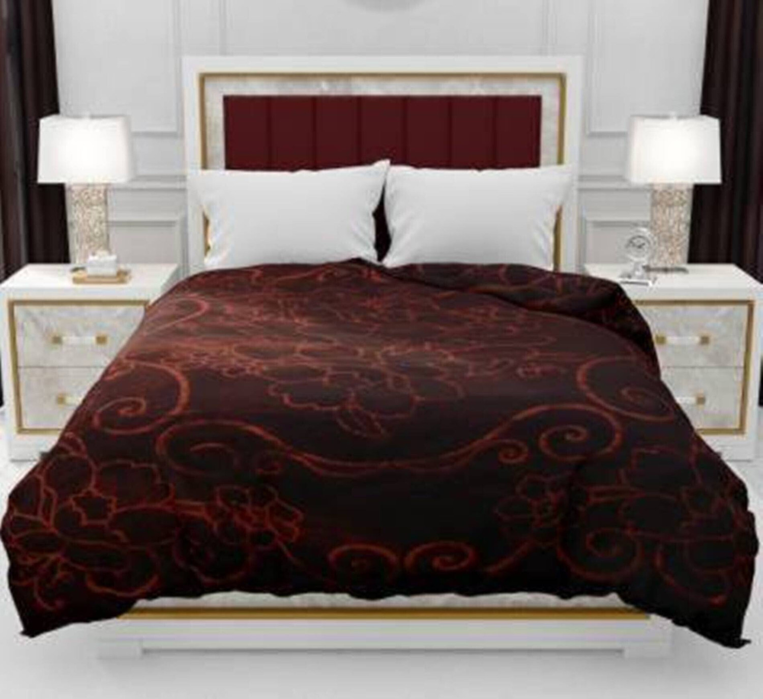 Image of pgk Self Design Double AC Blanket for Heavy Winter