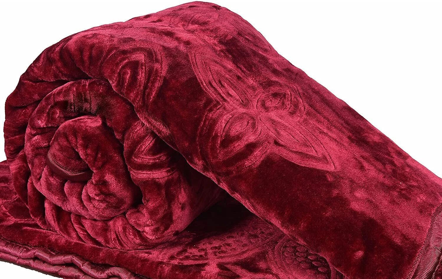 Image of MFI Embroidered Double Mink Blanket for Heavy Winter