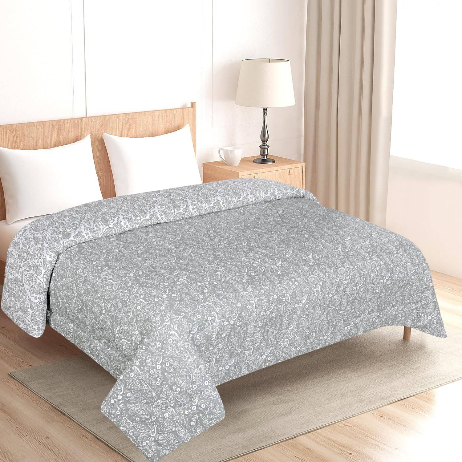 CARLTON LONDON Printed Queen Comforter for  AC Room