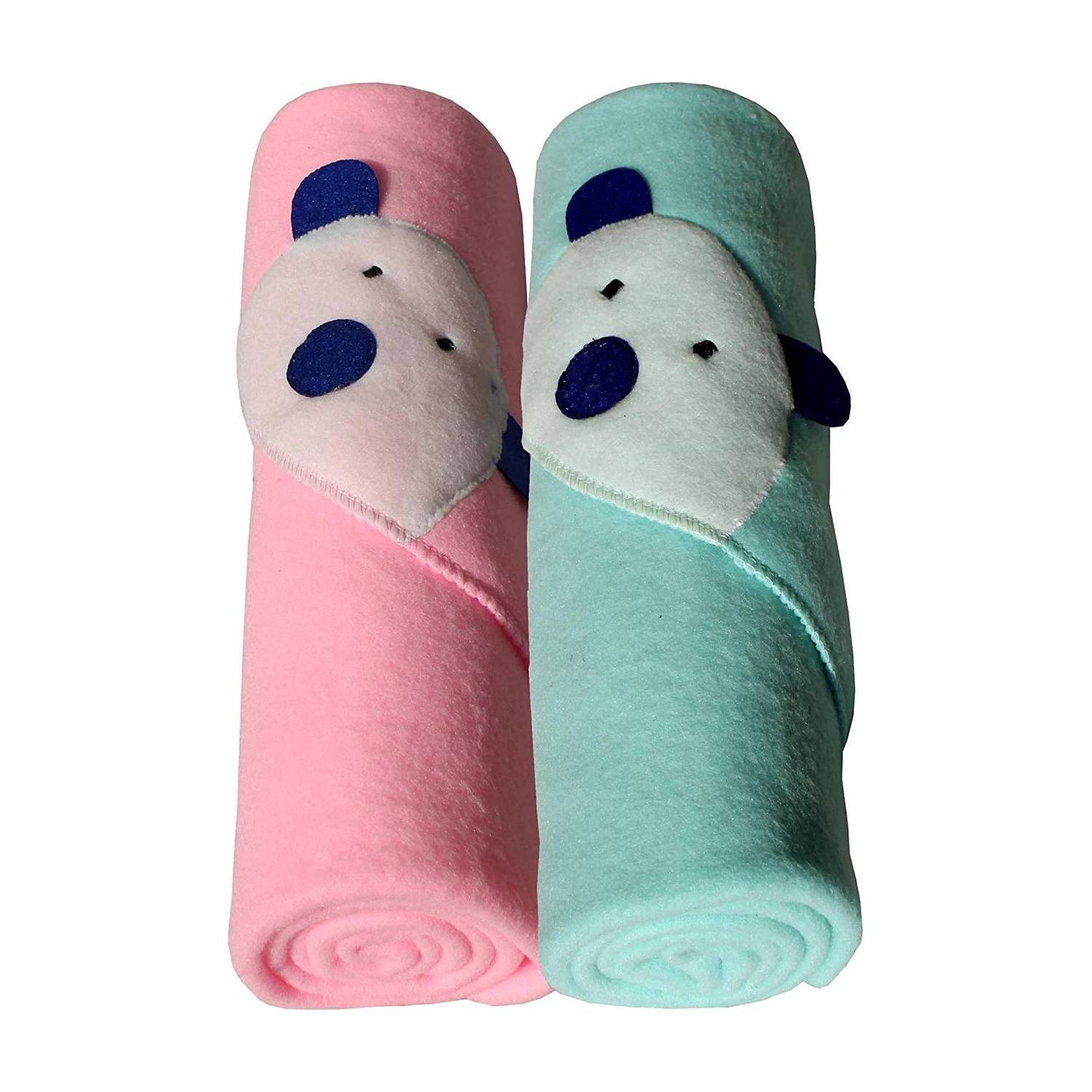BABY ZONE Embroidered Crib Hooded Baby Blanket for AC Room