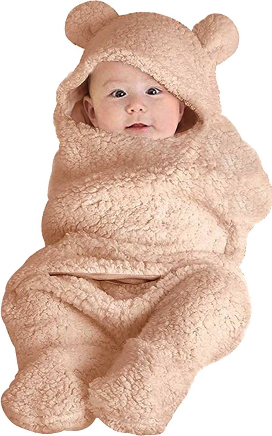 BABY ZONE Printed Crib Hooded Baby Blanket for  AC Room