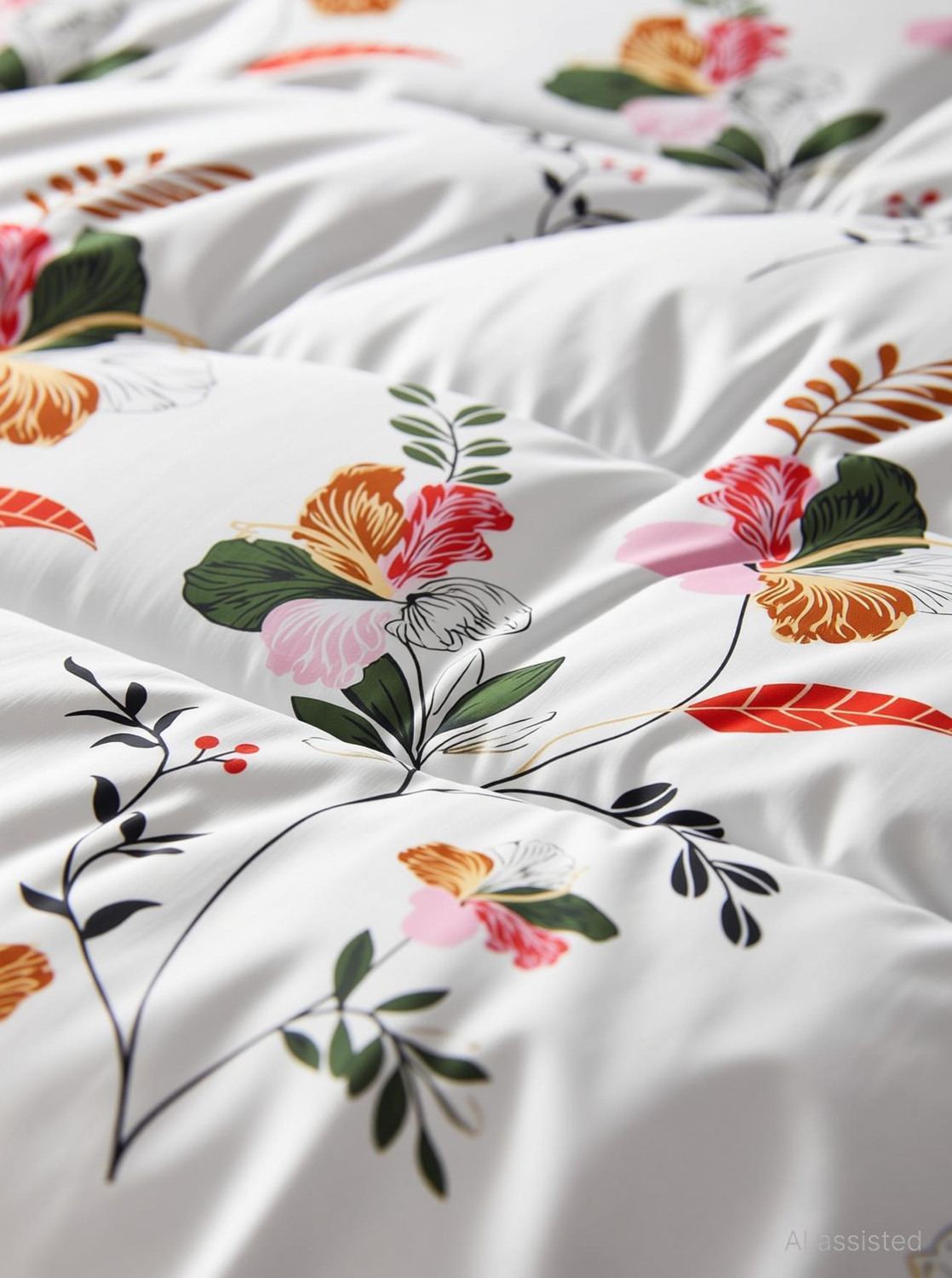 Image of Home Stylish Floral Double Comforter for Heavy Winter