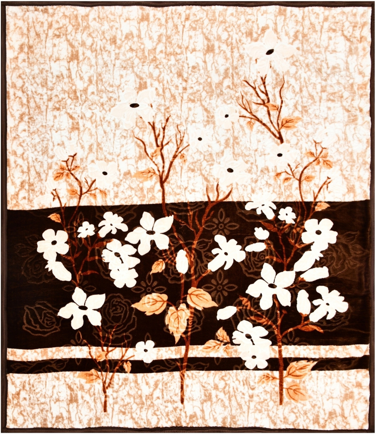 Image of haus & kinder Printed Double Mink Blanket for Heavy Winter (Polyester, Multicolor)