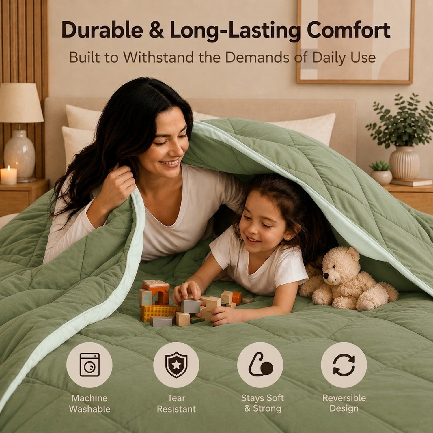 Image of Indian Weavers home store Solid Double Comforter for Mild Winter