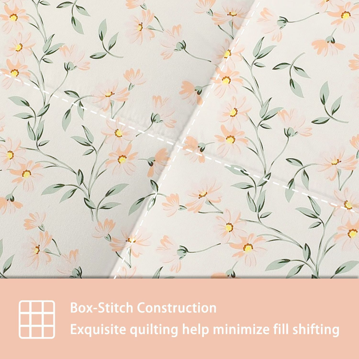 Image of Floating Dreams Geometric Double AC Blanket for AC Room