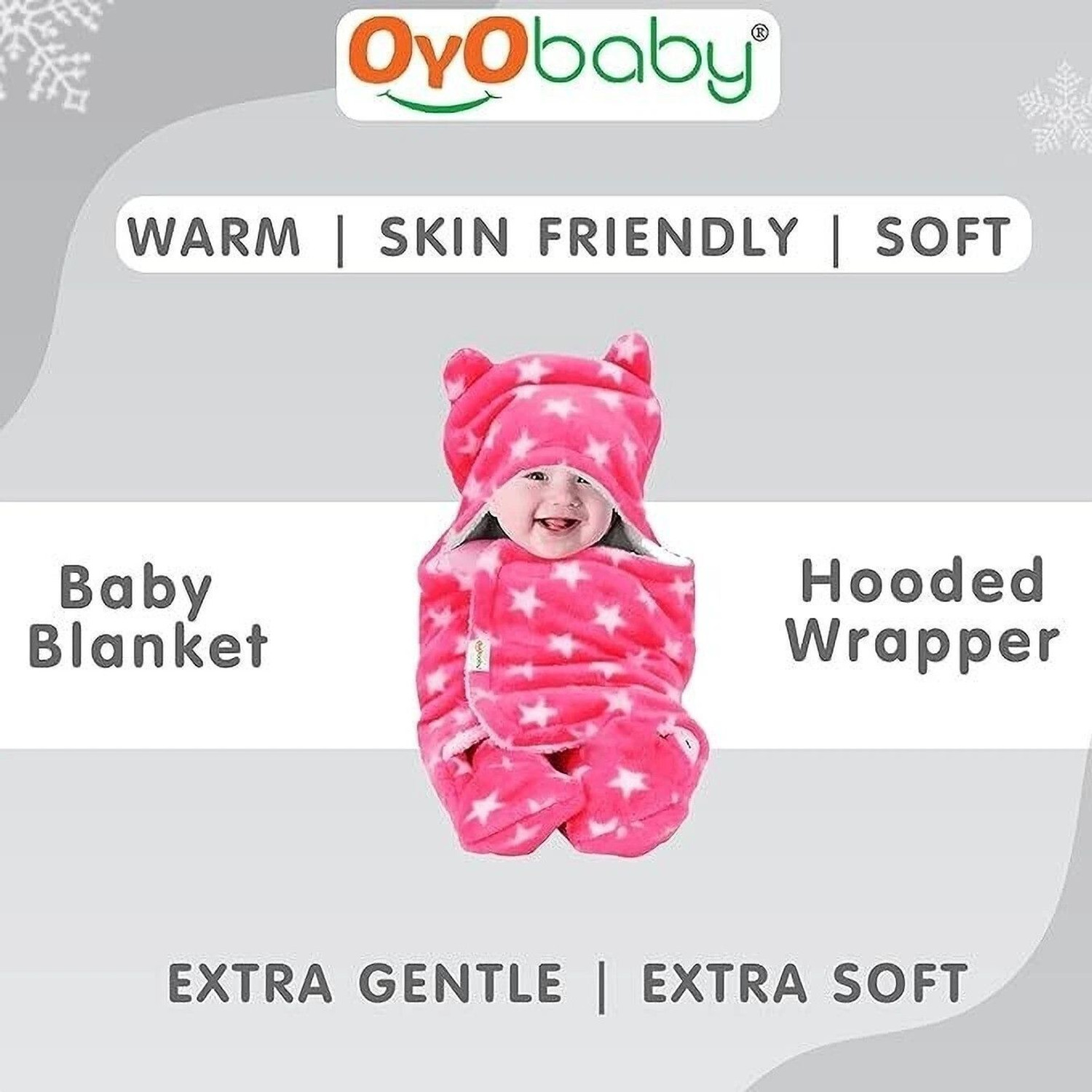 Image of Oyo Baby Printed Single Fleece Blanket for Heavy Winter