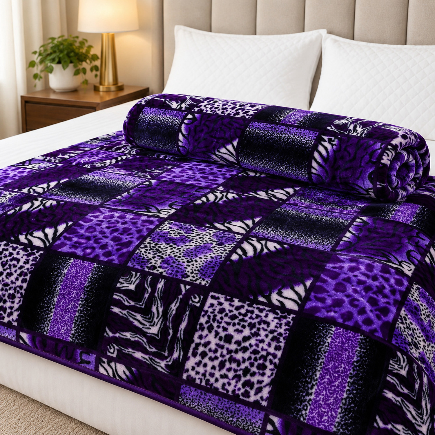 Image of KIXTA 3D Printed Double Mink Blanket for Mild Winter (Microfiber, printed)