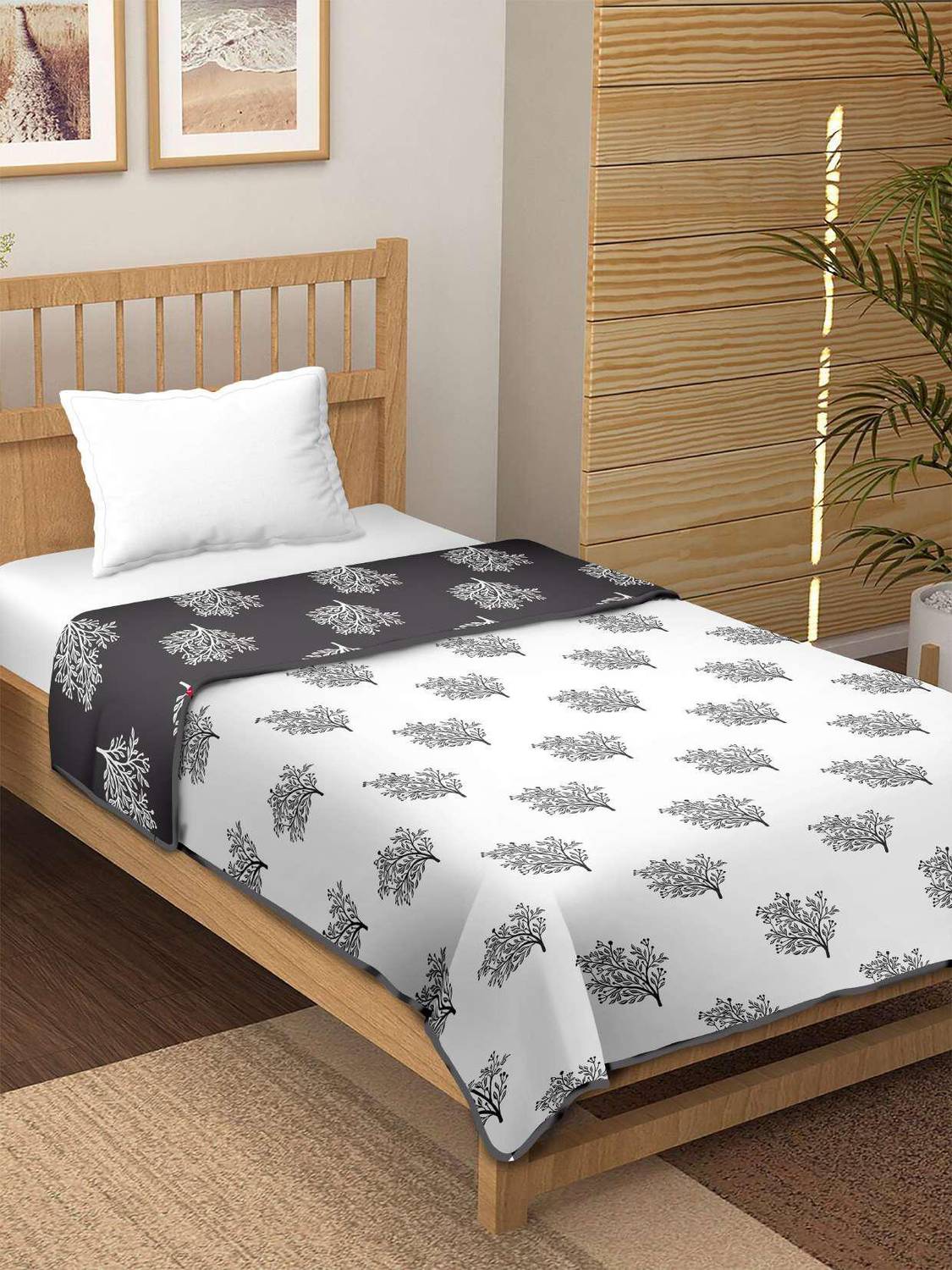 CHICERY Floral Single Dohar for AC Room
