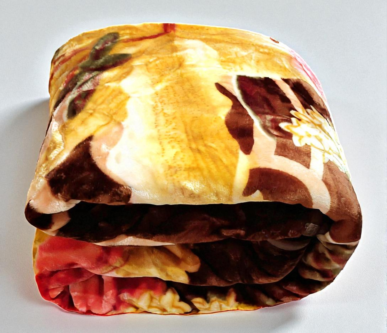 Image of Swikon star Floral Single Mink Blanket for Heavy Winter (Microfiber, Multicolor2)