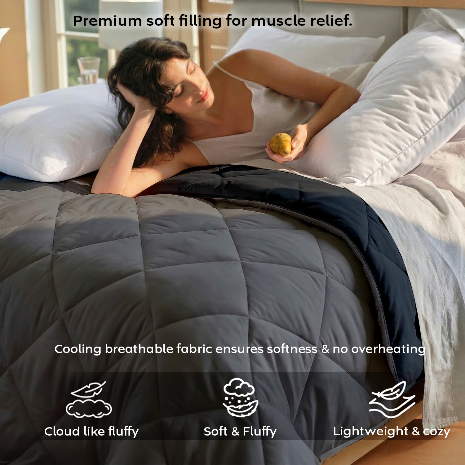 Image of AYKA Printed Double Comforter for AC Room