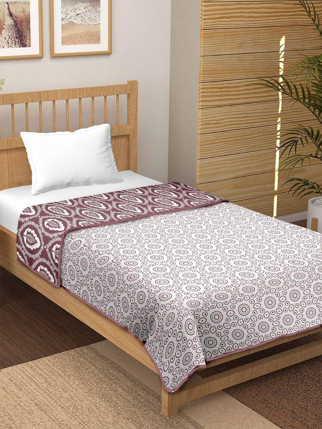 CHICERY Floral Single Dohar for AC Room