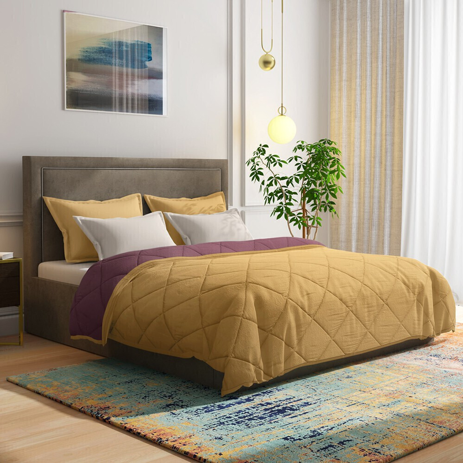 Image of Wakefit Solid Double Comforter for Heavy Winter