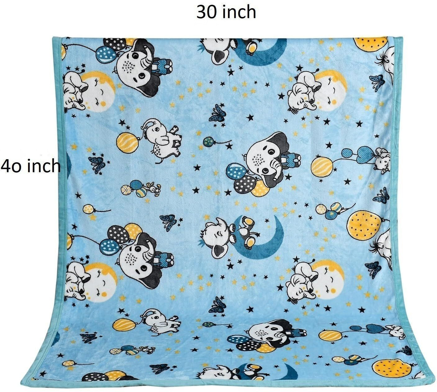 Image of PWI Cartoon Single Swaddling Baby Blanket for AC Room