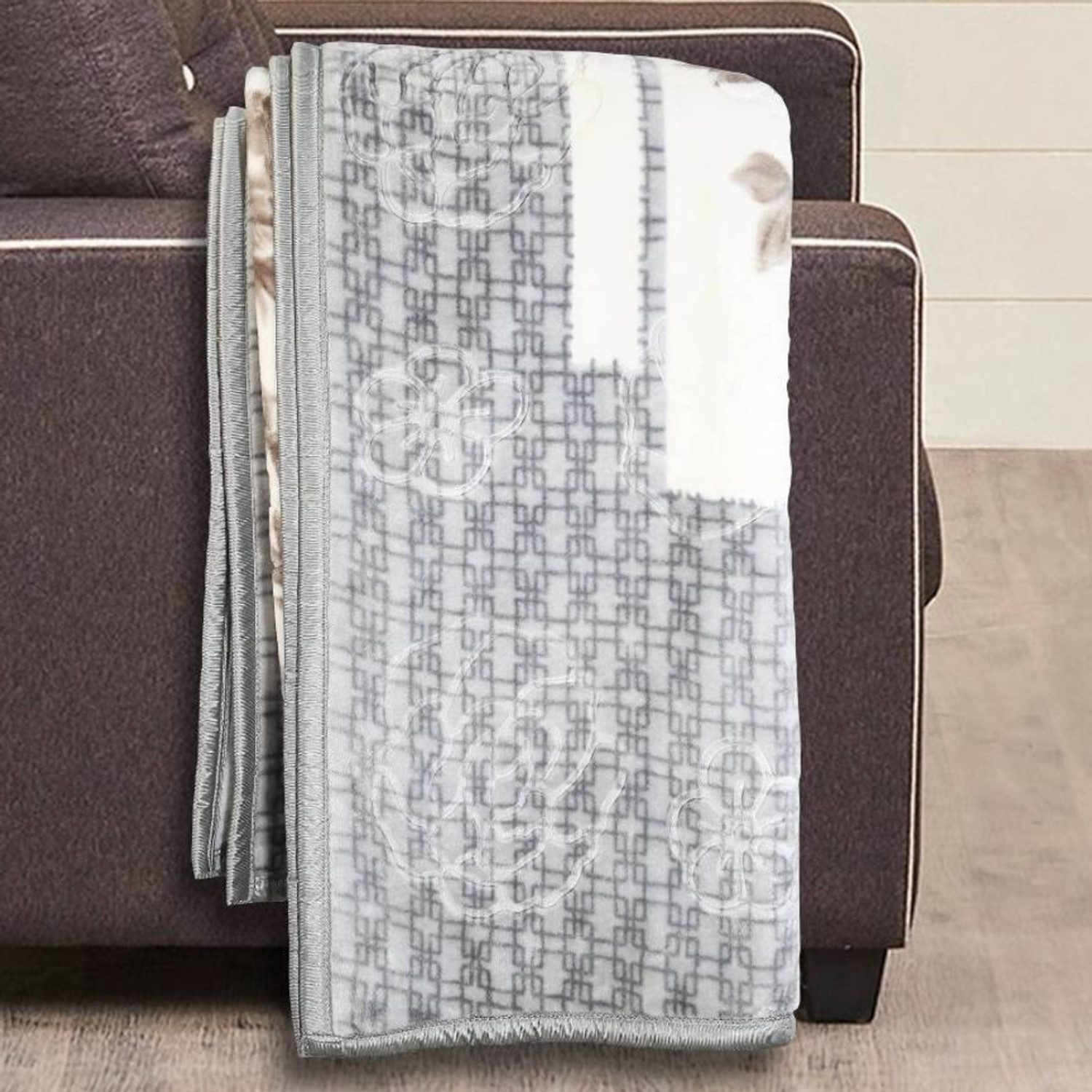 Image of MAGICAL Floral King Mink Blanket for Heavy Winter (Microfiber, Multicolor - 8)