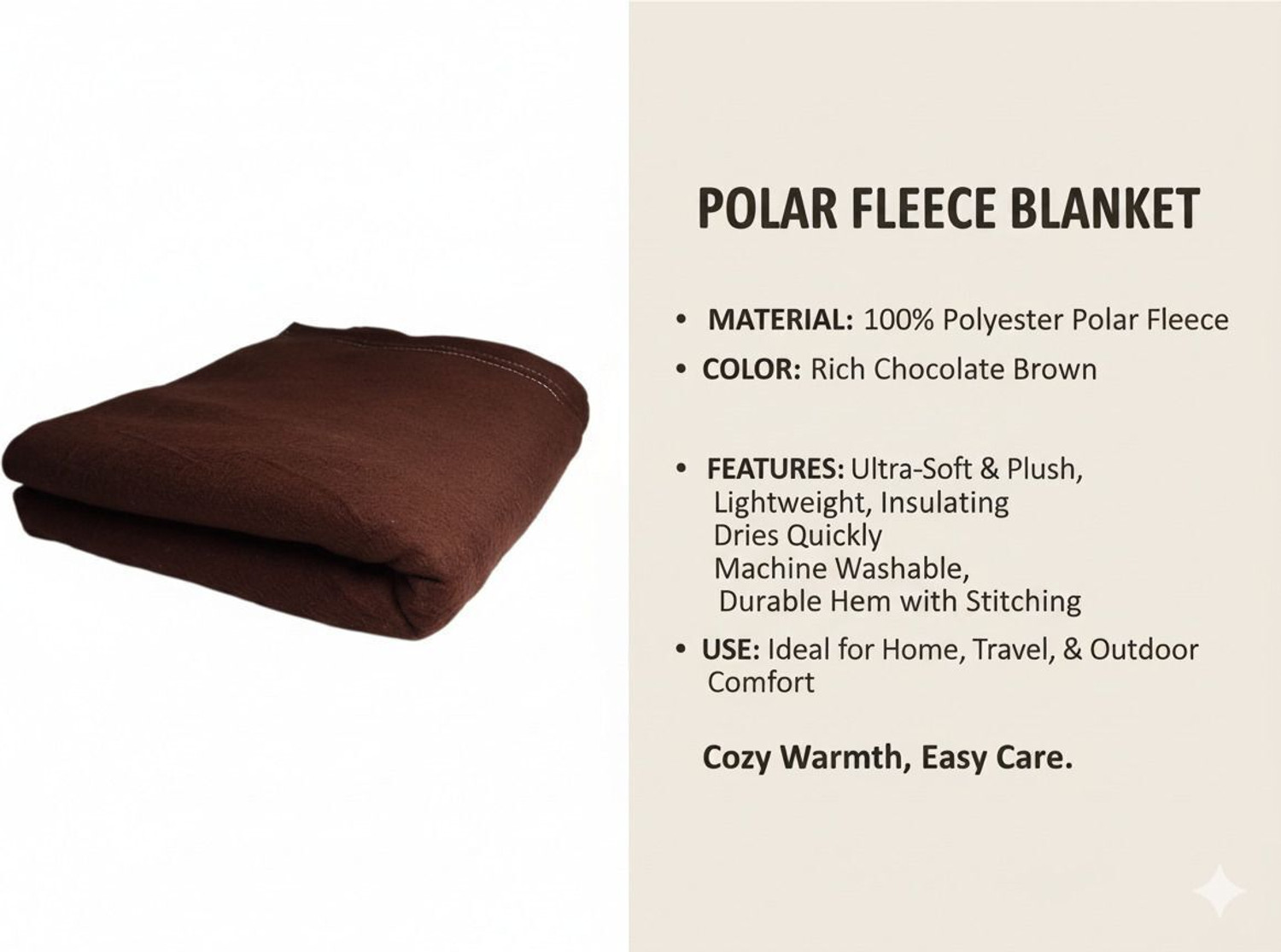Image of EVOKK INDIA Solid Single Fleece Blanket for Heavy Winter