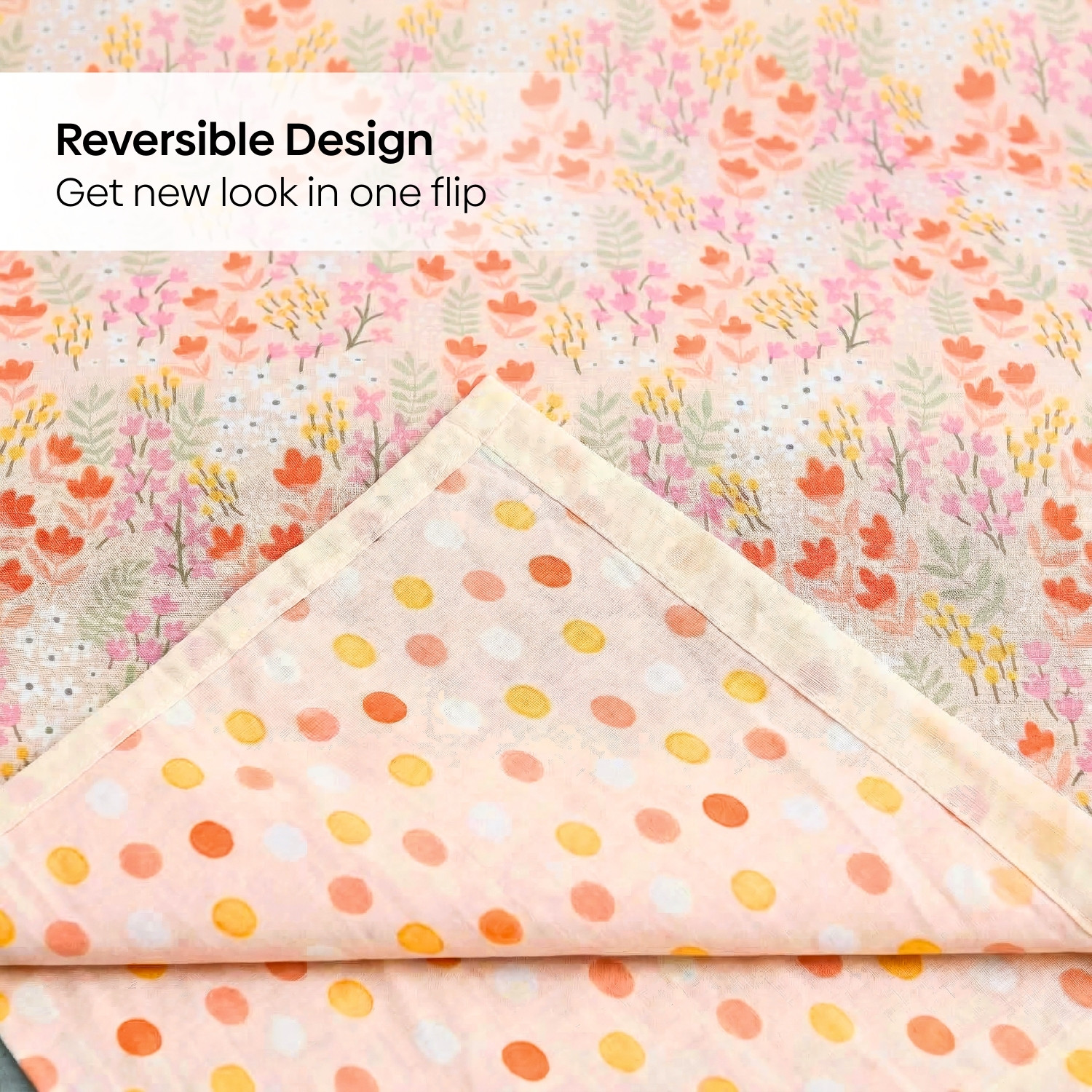 Image of haus & kinder Floral Single AC Blanket for AC Room