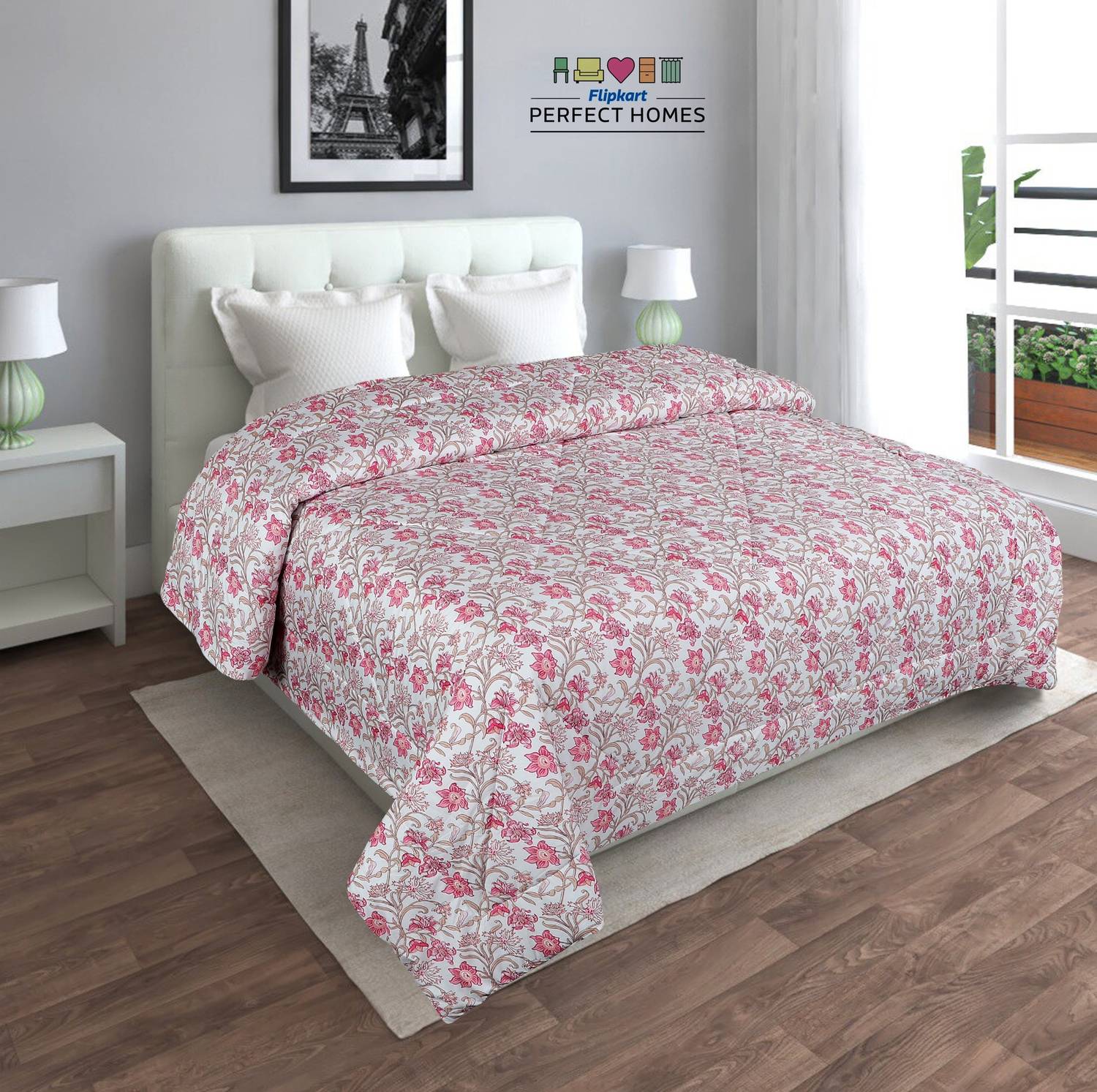 Flipkart Perfect Homes 3D Printed Double Comforter for AC Room