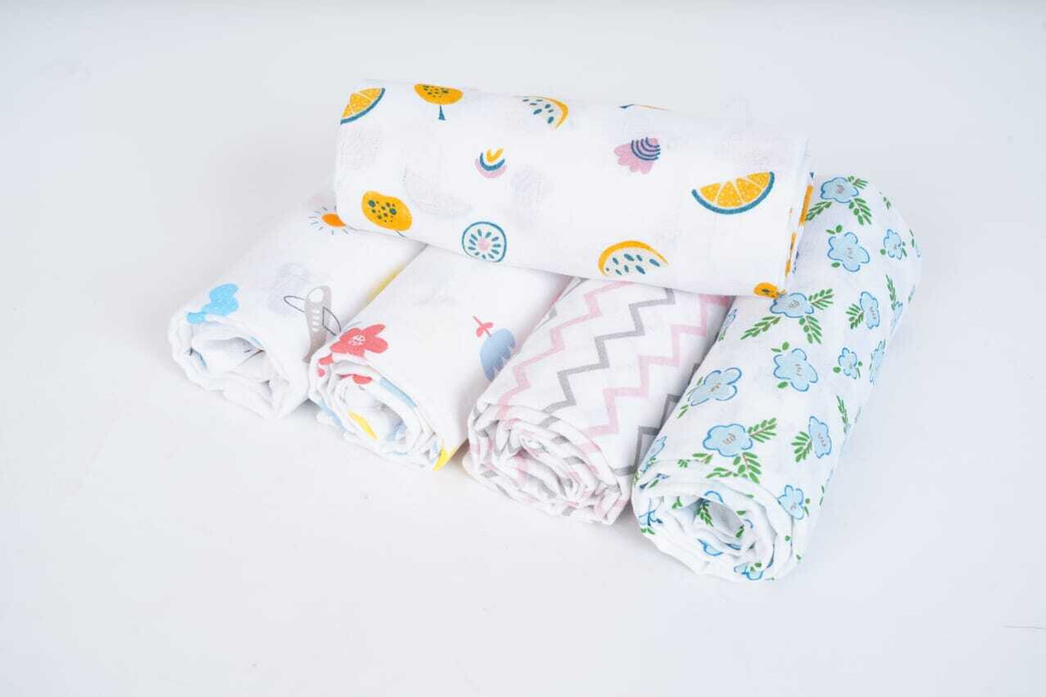 Image of kinandtin Printed, Animal, Cartoon Single Swaddling Baby Blanket for AC Room