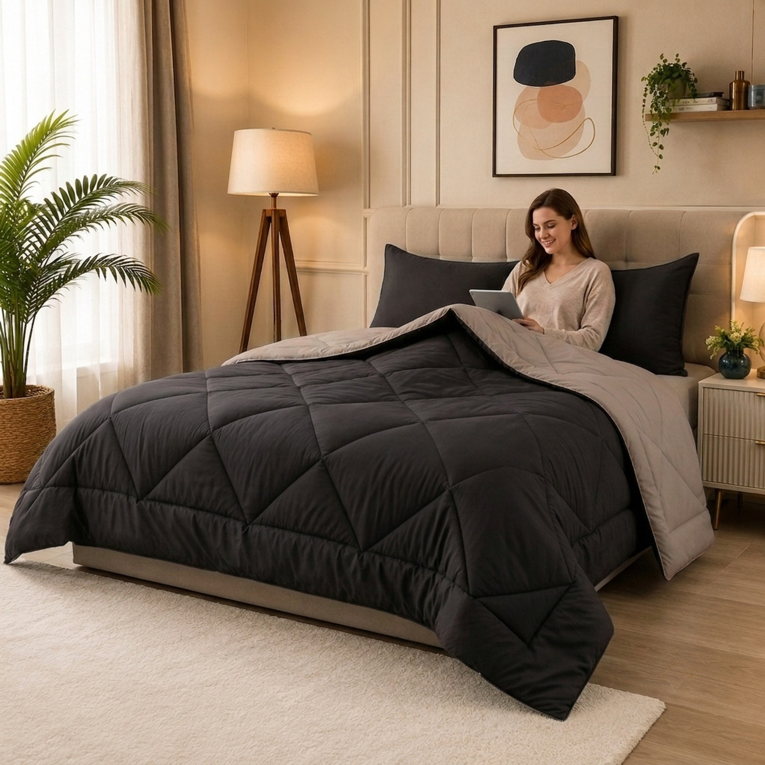 Image of Dream Homme Solid Single Comforter for AC Room