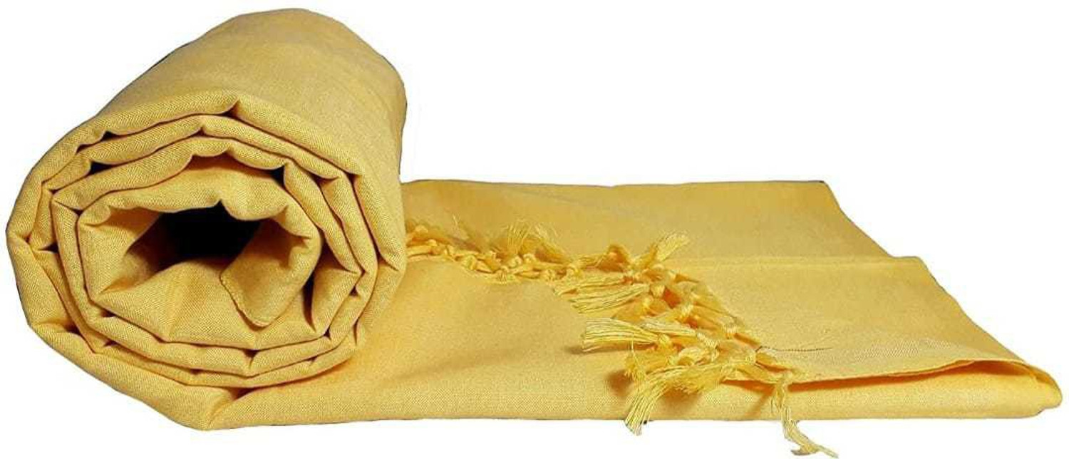 Image of BHAGALPURI CHADAR RESHU HANDLOOM Solid Single Top Sheet for AC Room