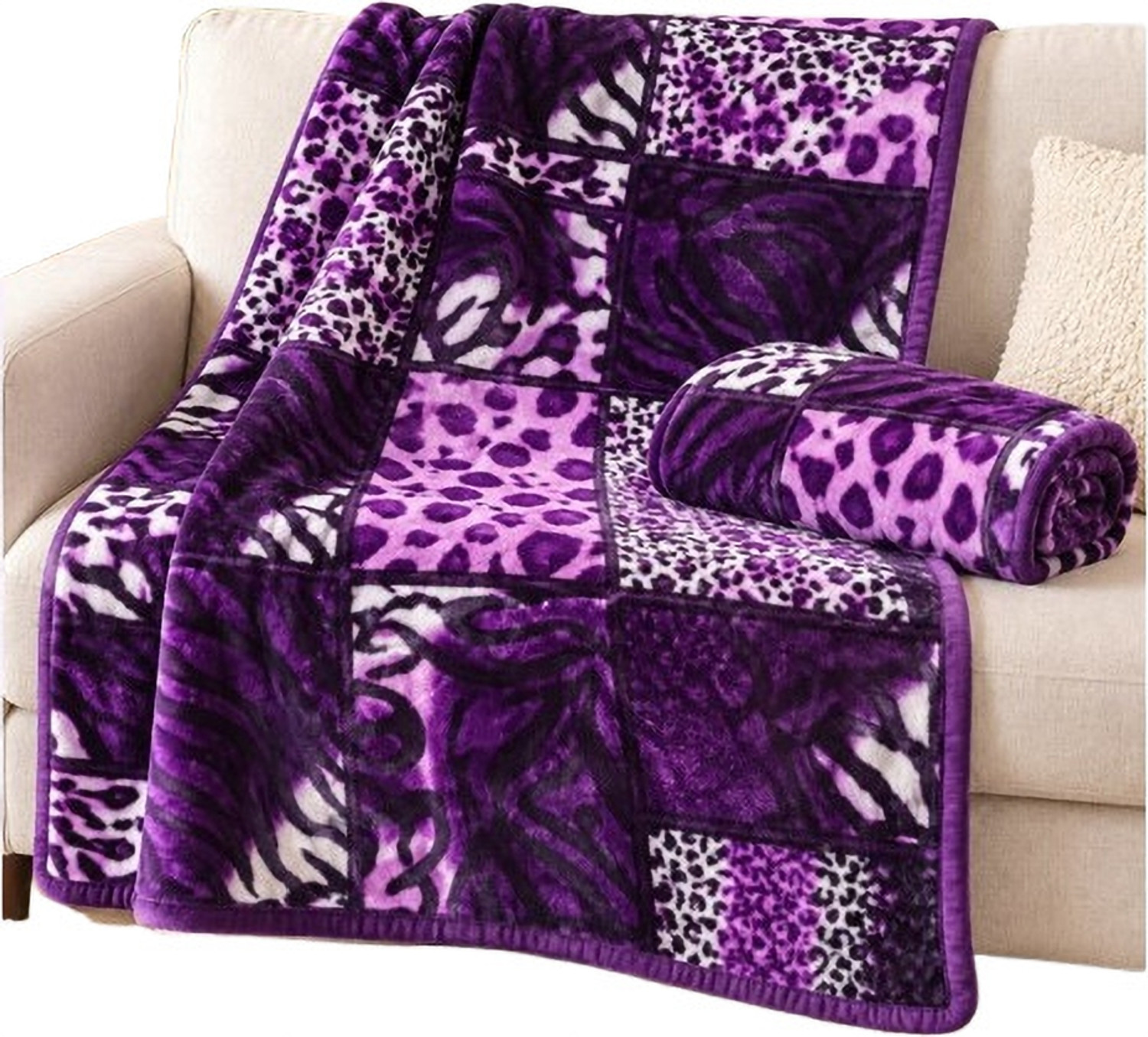 Image of KIXTA 3D Printed Double Mink Blanket for Mild Winter (Microfiber, printed)